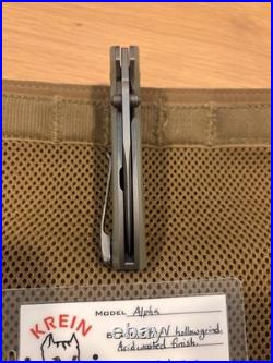 Tom Krein Alpha Nitro-V Stonewashed Drop Point Jade G10 Tom Krein Alpha Nitro-V Stonewashed Drop Point Jade G10