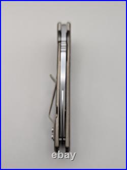 Tom Krein Midtech Shard Frame Lock Knife Titanium (3.375 Stonewash) USA