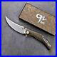Trailing Point Folding Knife Pocket Hunting Tactical S35VN Blade Titanium Handle