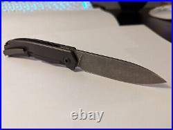Trevor Burger Custom Knife TBC-URBANXL13 M390 Stonewash with Carbon fiber EDC