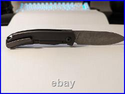 Trevor Burger Custom Knife TBC-URBANXL13 M390 Stonewash with Carbon fiber EDC