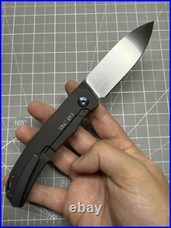 Trevor Burger Custom Knife Urban XL #013 M390, Micarta Inlay, Titanium