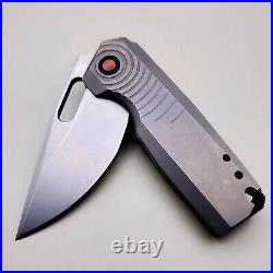 Tuff Custom Knives Mini Breaker (1 of 1) Titanium NitroV/ Geoff Blauvelt USA