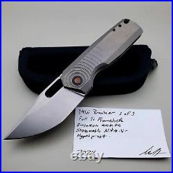 Tuff Custom Knives Mini Breaker (1 of 1) Titanium NitroV/ Geoff Blauvelt USA