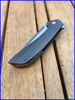 Tuff Knives Geoff Blauvelt One Off Custom Catalyst Mokume Titanium Flipper