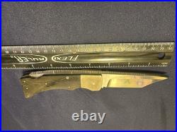 ULTRA RARE 1 of Kind Bill King Knife Vintage Folding Knife 1980s Tanto Style