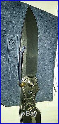 UNUSED Rare CHRIS REEVE KNIVES Idaho Ti-LOCK Titanium Lockback Knife & Case MINT