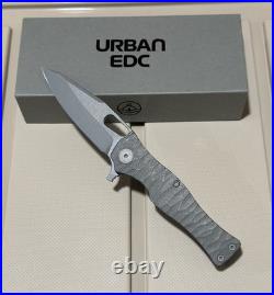 Urban EDC Castellan Darkwashed MagnaCut Darkwashed Ti Rock Texture BNIB Knife
