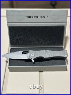 Urban EDC Castellan Darkwashed MagnaCut Darkwashed Ti Rock Texture BNIB Knife