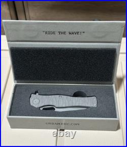 Urban EDC Castellan Darkwashed MagnaCut Darkwashed Ti Rock Texture BNIB Knife