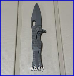 Urban EDC Castellan Darkwashed MagnaCut Darkwashed Ti Rock Texture BNIB Knife