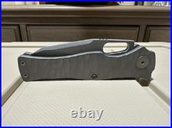 Urban EDC Castellan Darkwashed MagnaCut Darkwashed Ti Rock Texture BNIB Knife