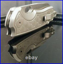 Urban EDC F5.5 Titanium M390 Liner Lock VoxDesign Exclusive Seigaiha Design