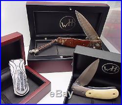 Used William Henry Kestrel T09-AG4 Knife Mammoth Titanium AG Russell 154CM