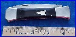 Very Rare Bob Cargill Custom Slide Bolster Lock Folding Knife Stidham Estate