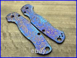 VICTORIA Flamed Titanium scales for Spyderco Paramilitary 2 PM2