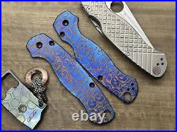 VICTORIA Flamed Titanium scales for Spyderco Paramilitary 2 PM2