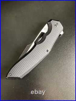 Valence Knives Gamma Midtech Folding Knife M390 Tanto Blade Titanium Handle