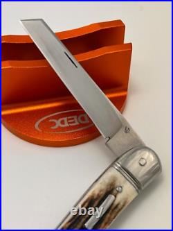 Vincenzo Balistreri Custom Stag Rwl 34 Serpentine Lambsfoot Knife Exquisite Work