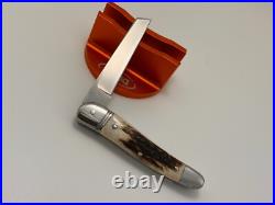 Vincenzo Balistreri Custom Stag Rwl 34 Serpentine Lambsfoot Knife Exquisite Work