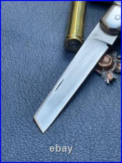 Vincenzo Balistreri Custom Stag Rwl 34 Serpentine Lambsfoot Knife Exquisite Work