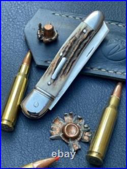 Vincenzo Balistreri Custom Stag Rwl 34 Serpentine Lambsfoot Knife Exquisite Work