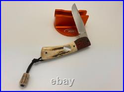 Vincenzo Balistreri Custom Stag Rwl 34 Stag Mars Pearl Shield Knife Very Nice
