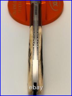 Vincenzo Balistreri Custom Stag Rwl 34 Stag Mars Pearl Shield Knife Very Nice