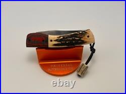 Vincenzo Balistreri Custom Stag Rwl 34 Stag Mars Pearl Shield Knife Very Nice