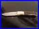 Vintage 80's J. M. G. Handmade 4'' Pocketknife. Marado wood. Nickel-silver. Japan