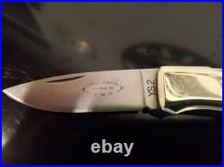 Vintage 80's J. M. G. Handmade 4'' Pocketknife. Marado wood. Nickel-silver. Japan