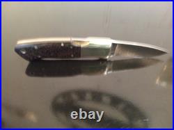 Vintage 80's J. M. G. Handmade 4'' Pocketknife. Marado wood. Nickel-silver. Japan