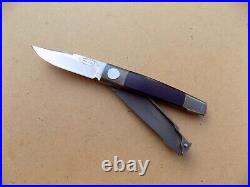 Vintage Barry Wood MK 2 Special Custom Folding Knife Rare Beryllium Copper