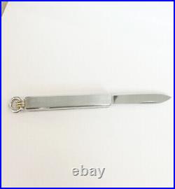 Vintage CARTIER must de Cartier Stamped Key Chain Pen Pocket Knife 1989