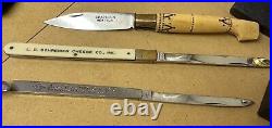 Vintage Hand-Made Pocket Knives lot (Chaperon Nontron & more) SEE PHOTOS/DESCRP