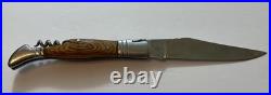 Vintage Laguiole Steel Pocket Hunting Camping Outdoor Fishing Knife W. Corkscrew