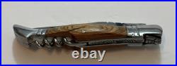 Vintage Laguiole Steel Pocket Hunting Camping Outdoor Fishing Knife W. Corkscrew