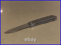 Vintage Robert Terzuola TTF Custom Folding Knife MINT 1991 Titanium