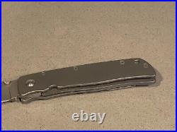 Vintage Robert Terzuola TTF Custom Folding Knife MINT 1991 Titanium