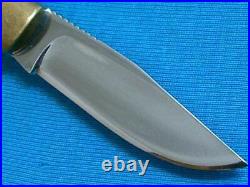 Vintage USA Custom Stag Barehead Lockback Folding Knife Knives Pocket Utility Ec