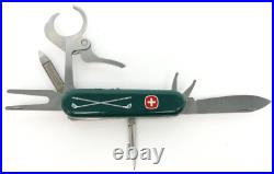 Vintage WENGER Golfers Golf Pro Green Swiss Army Pocketknife Cigar Cutters 85mm