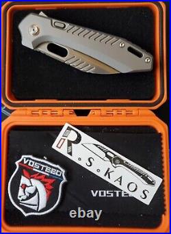 Vosteed RSKAOS Top Liner Lock (3.3 M390 Wharncliffe Blade & Titanium Handle)