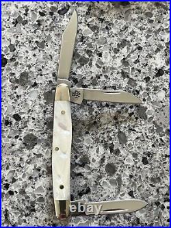 Vtg Case Stockman Knife -8327 MOP -Mini -Mother of Pearl -2001 -Collection -USA