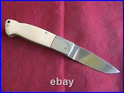 W. C. Davis Custom Handmade Drop Point Folding Lockback Hunting Knife