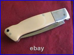 W. C. Davis Custom Handmade Drop Point Folding Lockback Hunting Knife