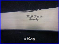 W. D. Pease Kentucky USA Master Custom Knife Maker, Damascus, Stag, Ats-34, Mint