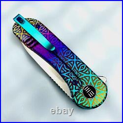 WEKNIFE Elementum Flipper Knife Titanium Handle (2.96 CPM 20CV Blade) WE18062