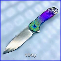 WEKNIFE Elementum Flipper Knife Titanium Handle (2.96 CPM 20CV Blade) WE18062