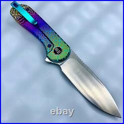 WEKNIFE Elementum Flipper Knife Titanium Handle (2.96 CPM 20CV Blade) WE18062