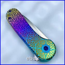 WEKNIFE Elementum Flipper Knife Titanium Handle (2.96 CPM 20CV Blade) WE18062